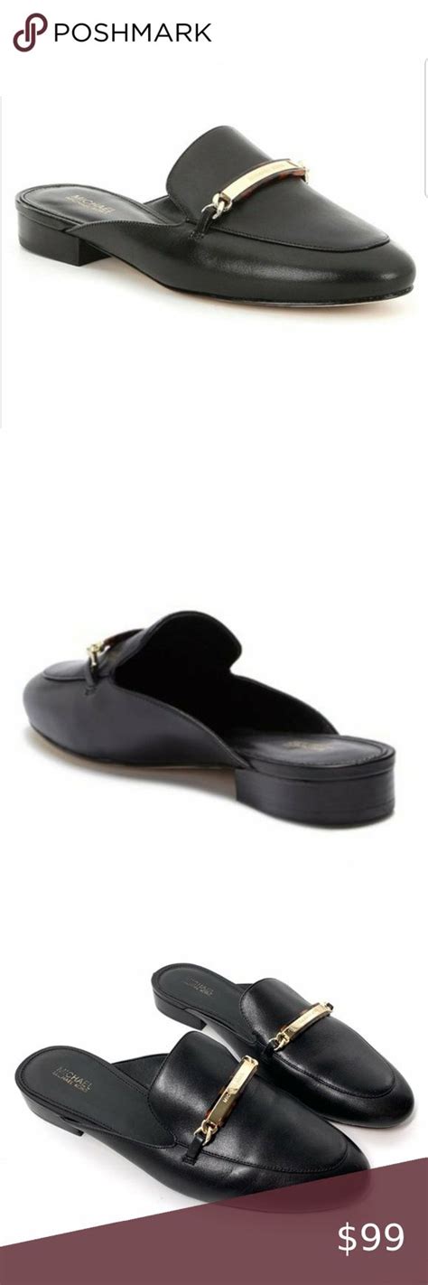 michael kors nadia slide black|Michael Kors slides.